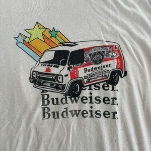 Vintage Budweiser Van Tee Mens Medium